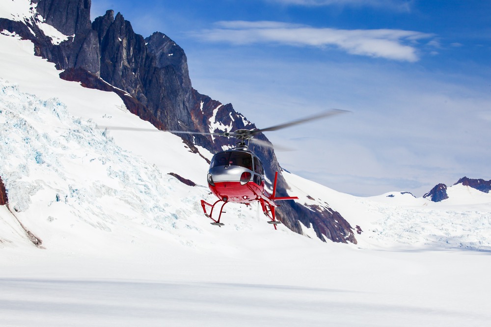 Hélicoptère pour ski au Népal